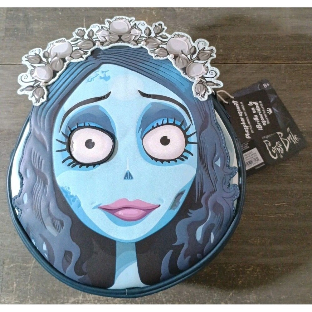 Loungefly Corpse Bride Emily Glow-in-the-Dark Figural Crossbody Bag NEW NWT